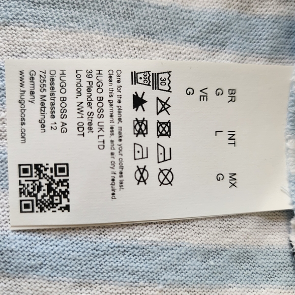 BOSS New Tiburt Stripe Men T-Shirt. - Picture 10 of 11